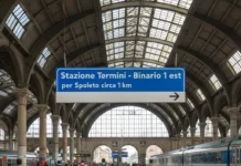 Lu mitologico Binario 1 Est de Roma Termini Binario 1 Est Roma Termini